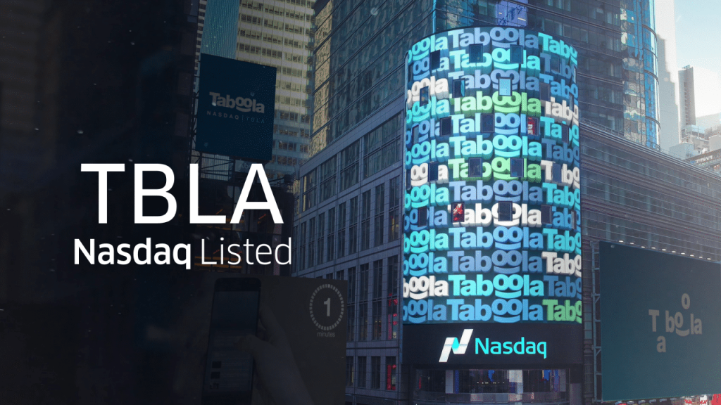 Ringing The Bell For The Open Web- Taboola is Trading as TBLA on Nasdaq