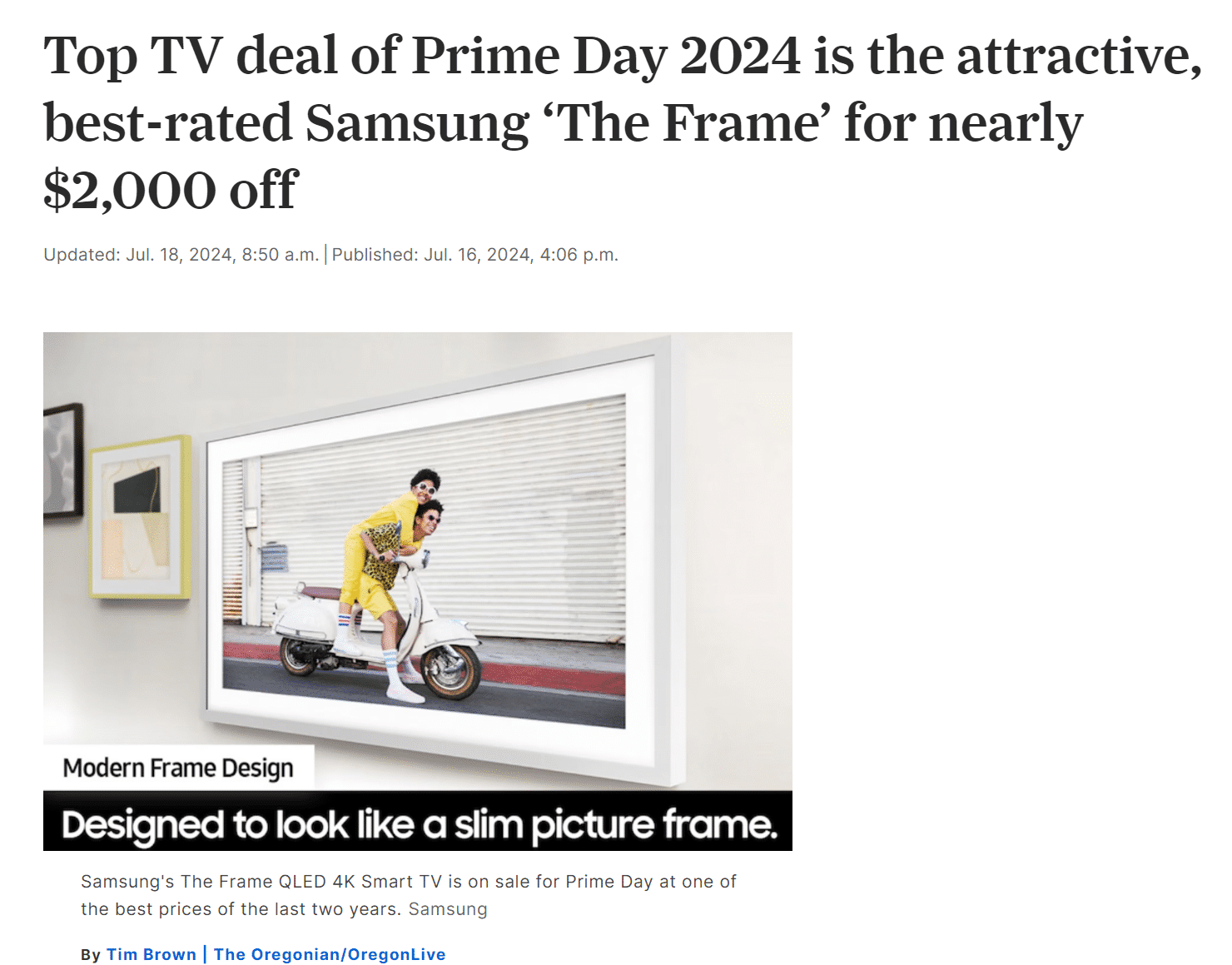 Top tv deal of PD 2024